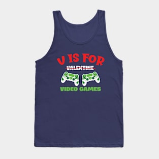 V is for Video Games Tank Top